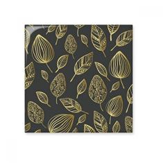 Adesivo brilhante de azulejo de cerâmica com folha dourada para desenho de folhas douradas