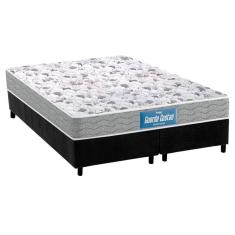 Cama Box Queen: Colchão Ortopédico Probel D45/EP Guarda Costas Próextreme Double Face + Base CRC Suede Black(158x198)