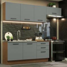 Cozinha Completa Madesa Agata 260002 com Armário e Balcão (Sem Tampo e