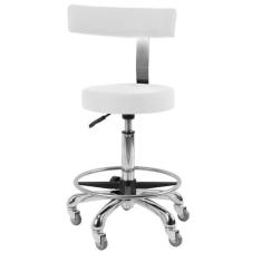 Cadeira Mocho Luxo Branco Odonto Estética Estek