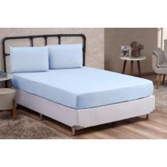 Jogo de Cama Queen Linha GOLD Percal 200 Fios 03 Peças Lençol Cama Box