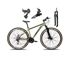 Bicicleta Aro 29 Absolute Nero 5 Alumínio 24v Câmbios Shimano Suspensão Com Trava Pneus Bege-Unissex