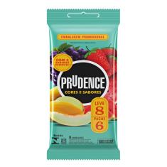 Preservativo Prudence Cores e sabores Leve 8 Pague 6
