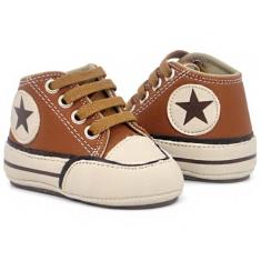 Sapatinho Bebe Tenis Masculino Infantil Menino RN Manozinhos Baby Ref.