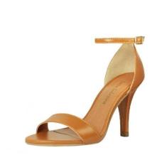 Sandália Salto Alto Fino Luiza Sobreira Caramelo-Feminino