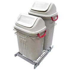 Lixeira Ecológica De Base Dupla Deslizante Jomer 8686