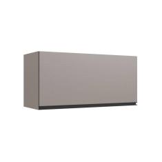 Armário Aéreo de Cozinha 80cm Menor 1 Porta Basculante Fume