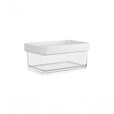 Pote Clear Mini 7,9 X 11,7 X 5 Cm 200 Ml Branco Coza