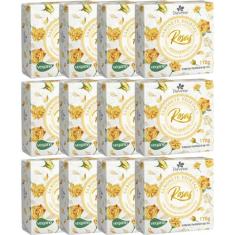 12UN Sabonete Vegetal Rosas Amarelas 170G Davene