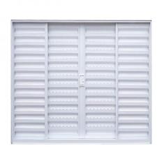 Janela de Alumínio Veneziana de Correr 100x150cm 4 Folhas sem Vidro So