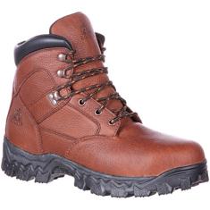 ROCKY Bota masculina Alpha Force Steel Toe totalmente resistente a perfurações, Marrom, 11.5 Wide