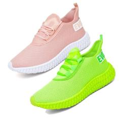 Kit 2 Tênis Esportivo Evoltenn Masculino Academia Lançamento Alto/ Nud