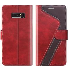 CIVICASE Capa carteira para Samsung Galaxy Note 8, capa de couro com bloqueio de RFID, porta-cartão de crédito, suporte magnético flip fólio, capa à prova de choque compatível com Samsung Galaxy Note