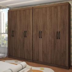 Guarda-Roupa Infantil Dois Irmãos Salvador 8 Portas 16 Prateleiras Cas