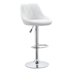 Banqueta Giratória Milano Branca - Keva