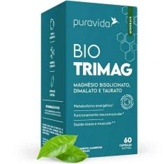 Bio Trimag - Magnésio Bisglicinato + Dimalato + Taurato - 60 Caps - Pura Vida-Unissex