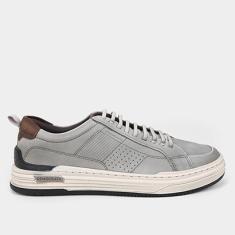 Tênis Couro Democrata Denim Mike Masculino-Masculino