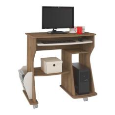 Escrivaninha 88cm com Porta Revistas Multimóveis Cr25211 Pinho/off White