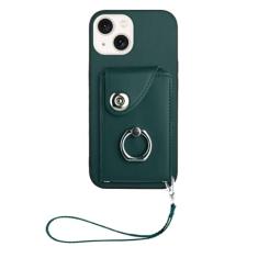 Capa para iPhone 13 Mini, capa carteira com porta-cartões, capa de couro com cartões (8 cartões), suporte de anel de rotação de 360° para mulheres e homens, capa de presente para Apple iPhone 13 Mini