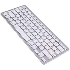 Teclado Bluetooth Para Pc Tablet E Smartphone Sem Fio Branco - Mkl