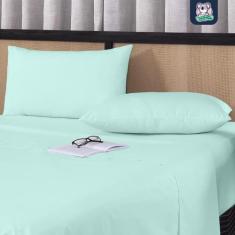 Jogo de Lençol Queen 3 Peças 100% Algodão Fio Penteado Percal 200 Fios