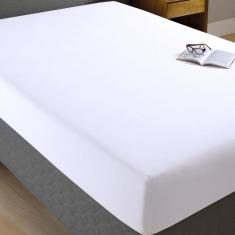Lençol Queen Com Elástico 100% Algodão Percal 130 Fios - Dohler, BRANC