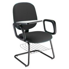 Cadeira Universitária com prancheta para Escolas Linha Uno Preto