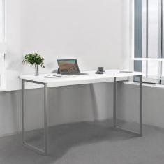 Mesa Home Office Escrivaninha Shine 1,36 Branco