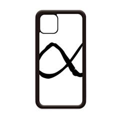 Capa com silhueta de alfabeto grego alfa preta para iPhone 11 Pro Max para Apple Mobile Case Shell