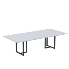 Mesa de Reunião Retangular 200x90cm Mr2000p25tub Cinza/Azul