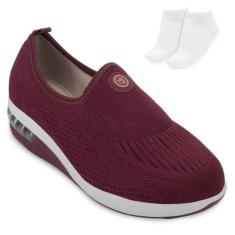 Slip On Modare Elástico Bolha Feminino - Vinho - 34