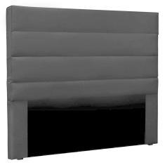 Cabeceira Estofada Cama Box Casal King Size 195cm Preto