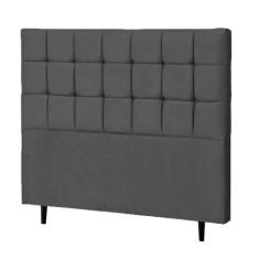 Cabeceira Casal Parma 140cm Para Cama Box Suede Cinza - DS Móveis