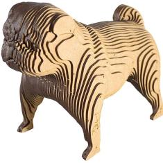 Quebra Cabeças 3D Pug Decoração Ornamento Enfeite