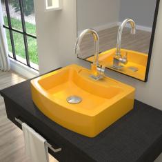 Kit Cuba RT41 com Torneira Luxo 1195 e Válvula Click 1 Polegada e meia Compace Amarelo