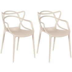 Kit 2 Cadeiras Allegra - Nude