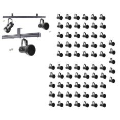 Kit 70 Spot Trilho Perfilado Eletro calha Par20 Bulbo OL7