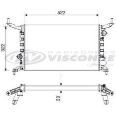 Radiador De Água Celta Prisma 2006/ Rv2223 Visconde