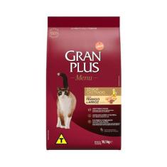 Ração GranPlus Menu Para Gatos Sênior Castrados Sabor Frango e Arroz -
