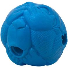 Bola Macaquinho Pet Games com Dispenser de Ração ou Petisco Azul - Tam. P