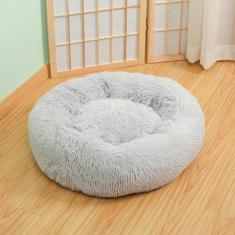 KAIJIE Cama de cachorro para cães extra – Cama lavável para animais de estimação, antiderrapante, redonda e fofa, para cães com diâmetro de 90 cm