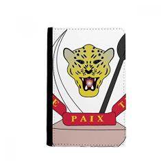 Porta-passaporte com emblema nacional do Congo, porta-cartões Notecase Burse