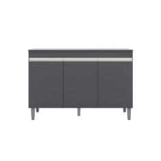 Balcão de Cozinha Manu 120cm S/ Tampo Cor Cinza - AJL Móveis