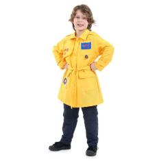Fantasia Dpa Amarelo Capim Infantil Luxo Tamanho M