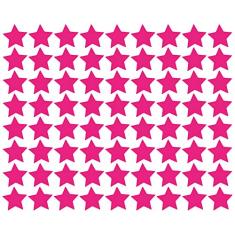Adesivo de Parede Estrelas Rosa Pink 54un