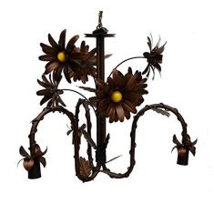 Lustre De Ferro Artesanal Para Sala De Visitas Iluminação