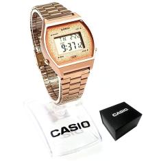 Relógio Casio Feminino Digital Glitter Rosé B640WCG-5DF