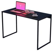Mesa Preta para Escritório Diretor Estilo Industrial 1,20CM