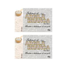 Kit 2 Bionature - Sabonete de Argila Branca 90g - Bio Nature
