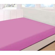 Lençol Para Casal com Elástico Microfibra 100% Poliéster - ThamyBaby, 
